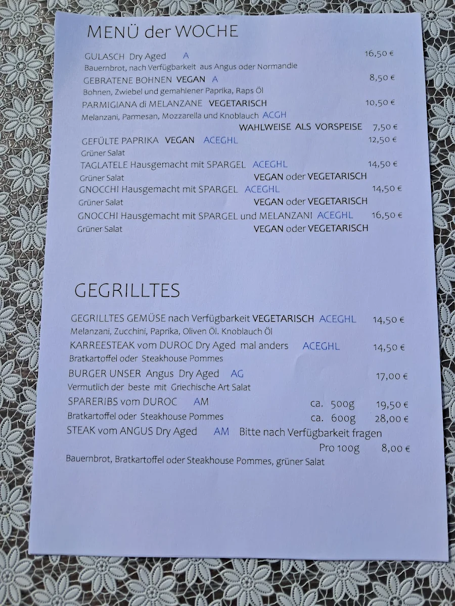 Speisekarte photo 1