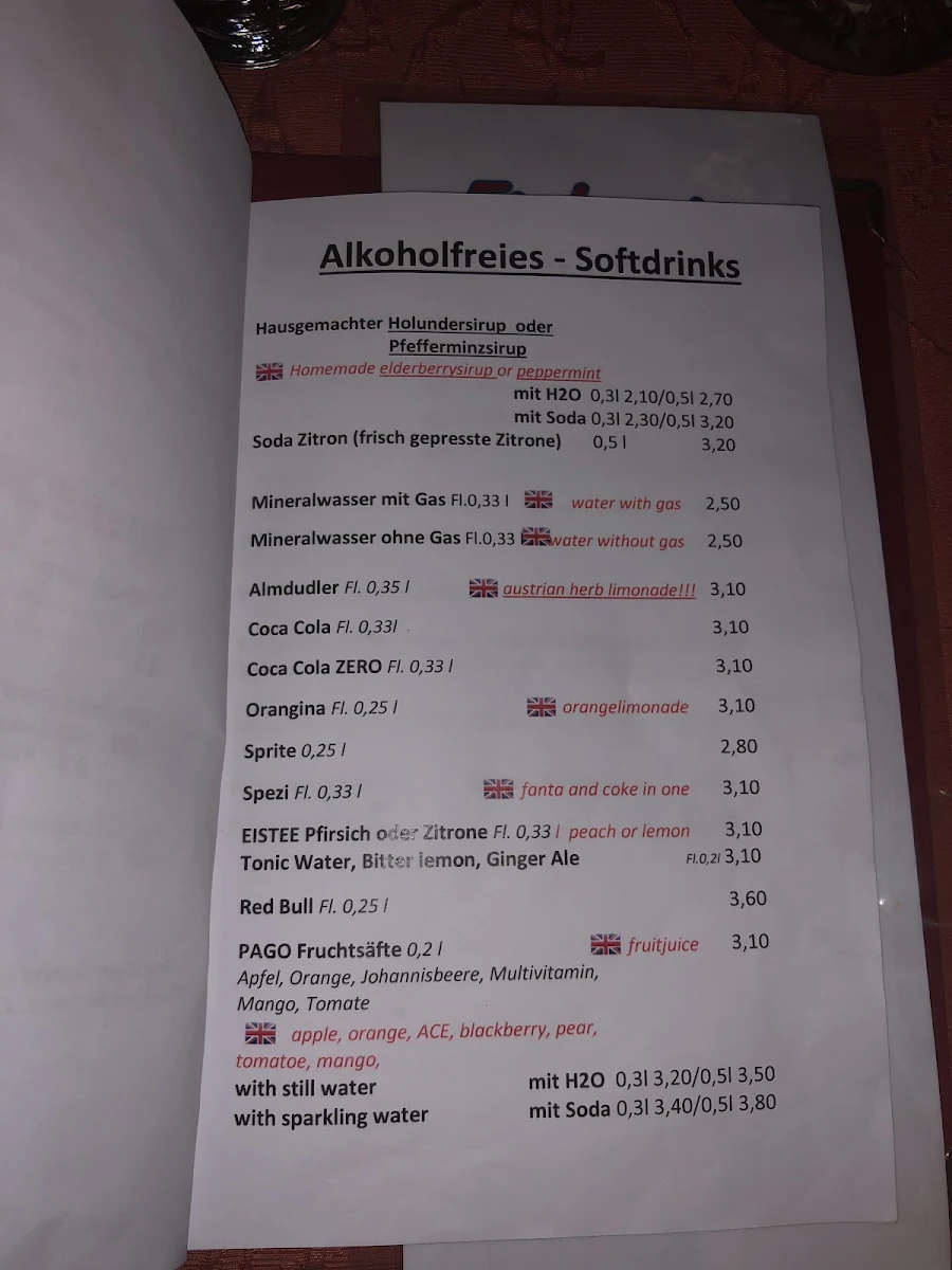 Speisekarte photo 2