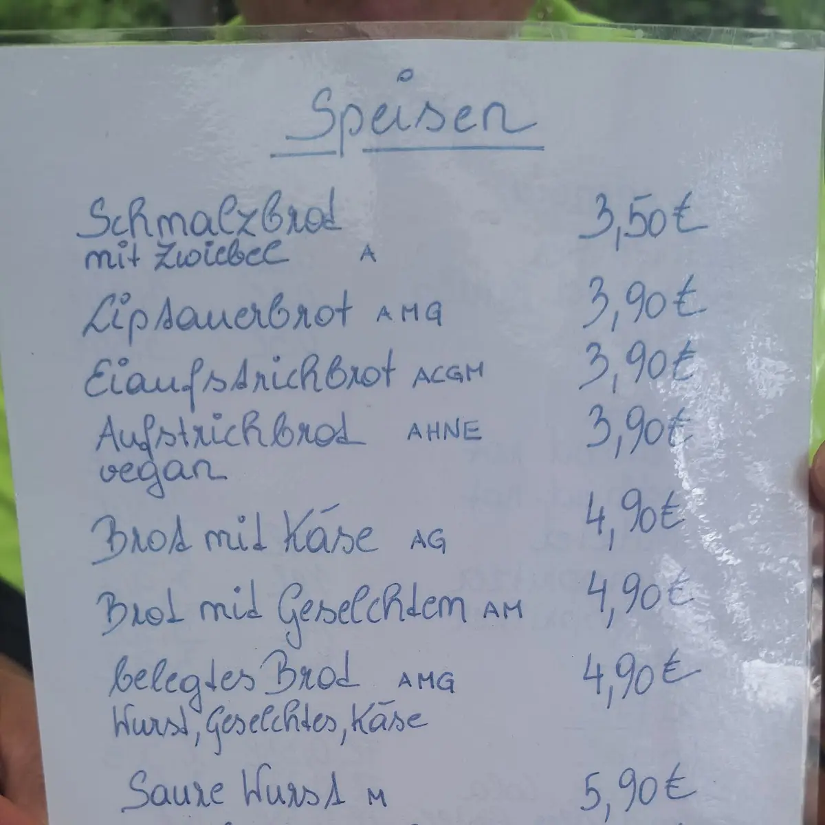 Speisekarte photo 2