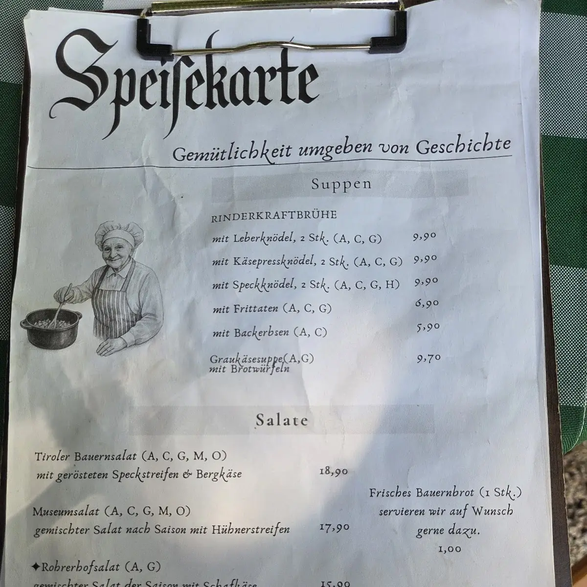 Speisekarte photo 1