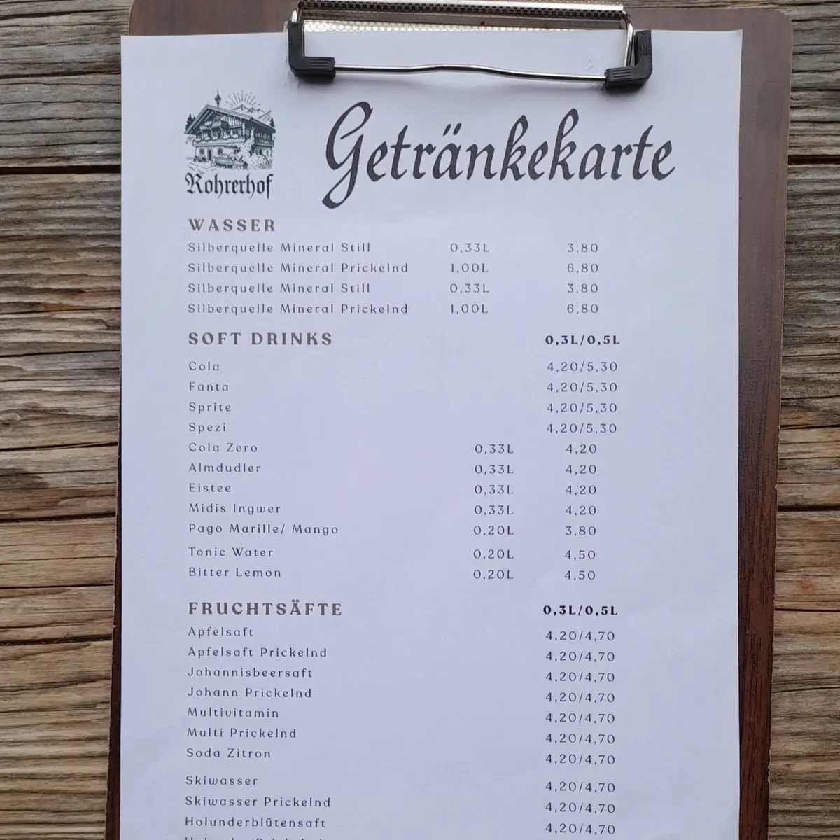 Speisekarte photo 3