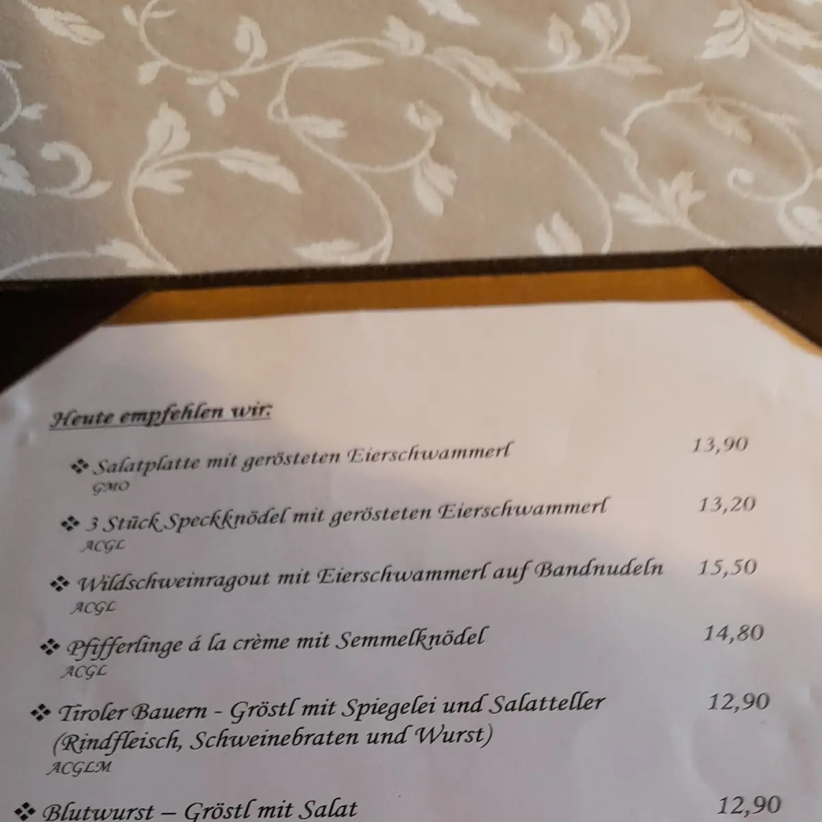 Speisekarte photo 6