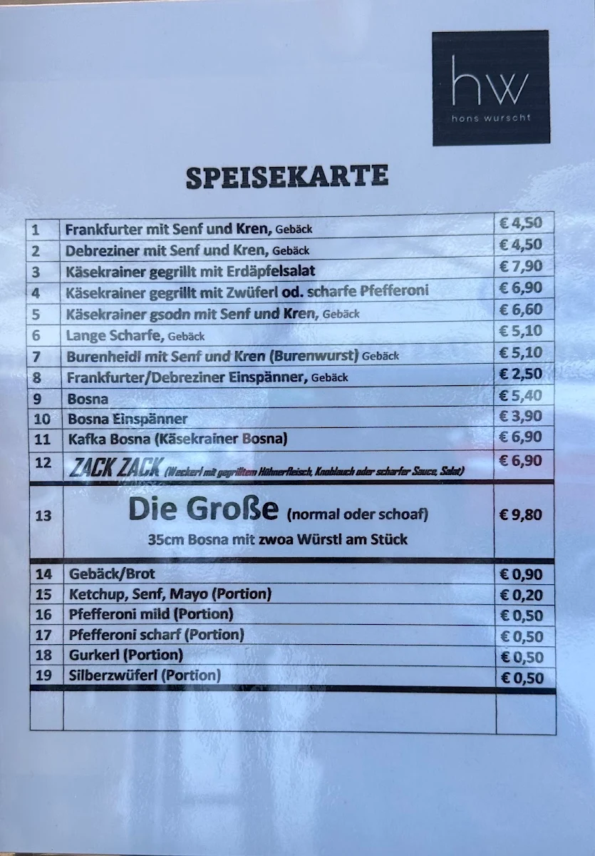 Speisekarte photo 1