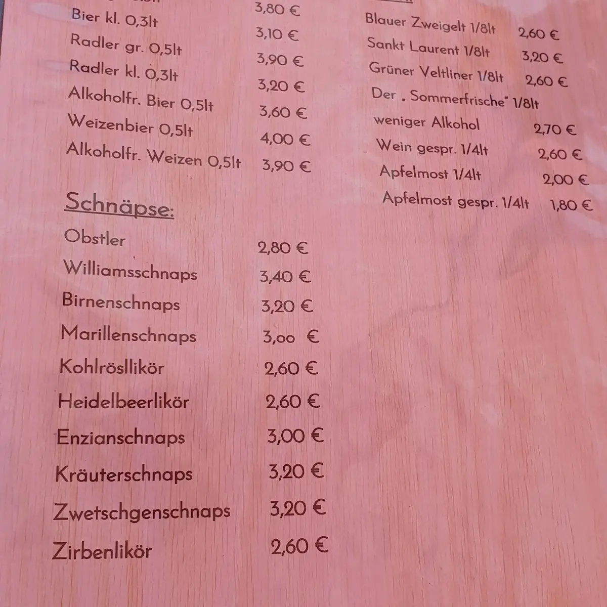 Speisekarte photo 6