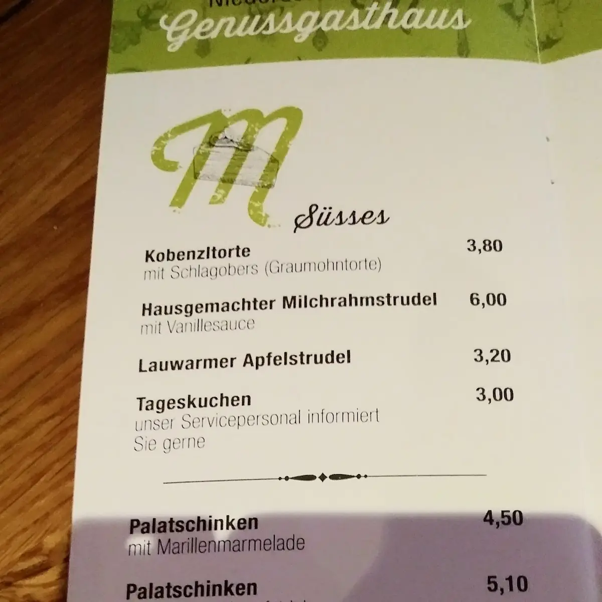 Speisekarte photo 3