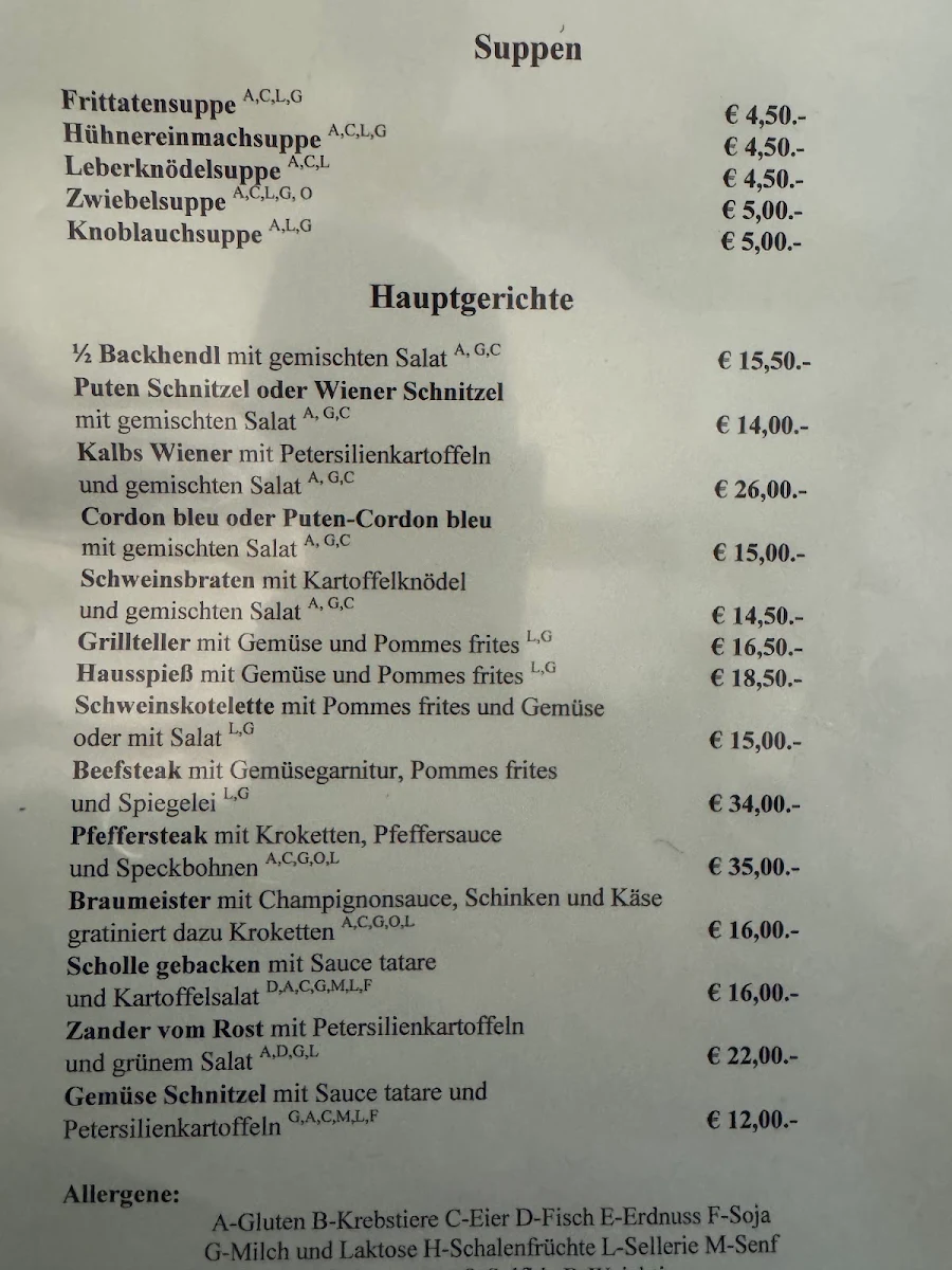 Speisekarte photo 1