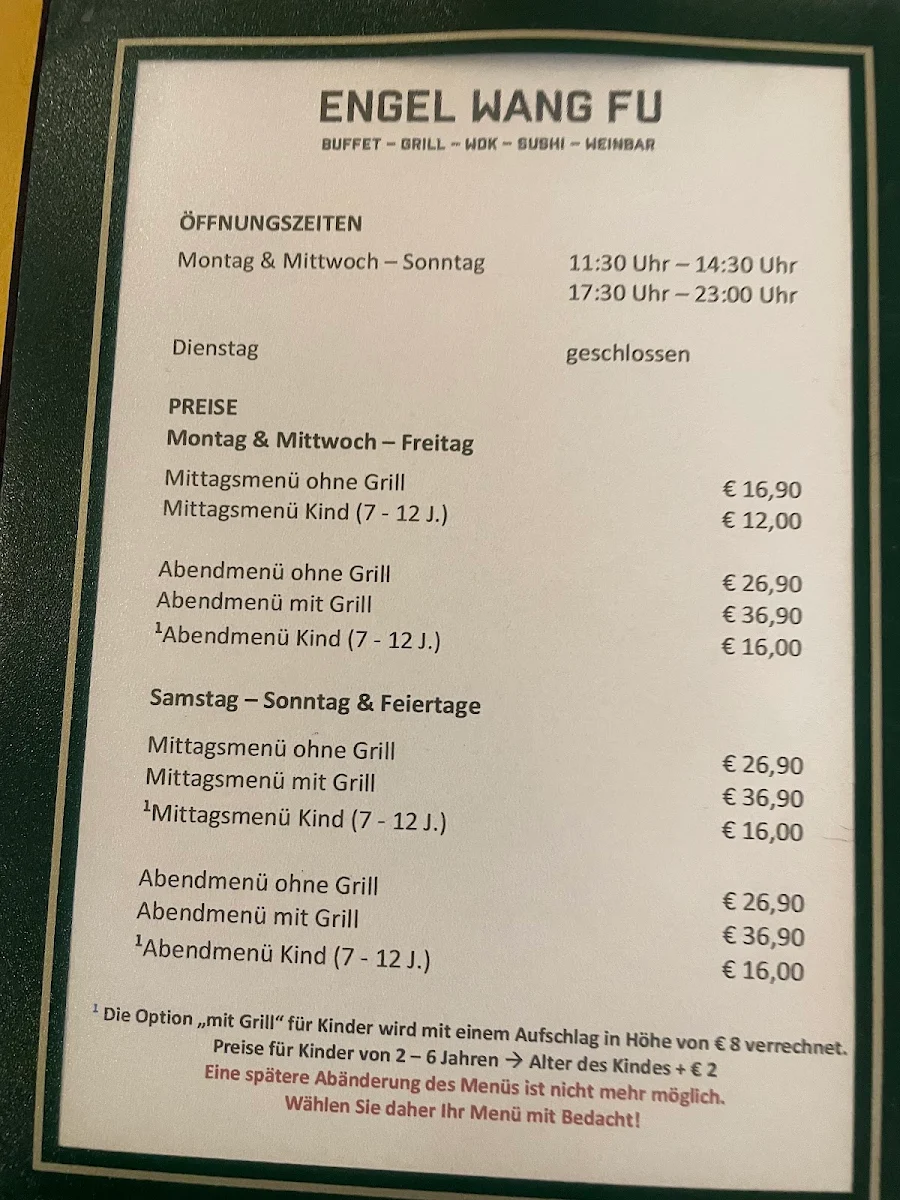Speisekarte photo 1