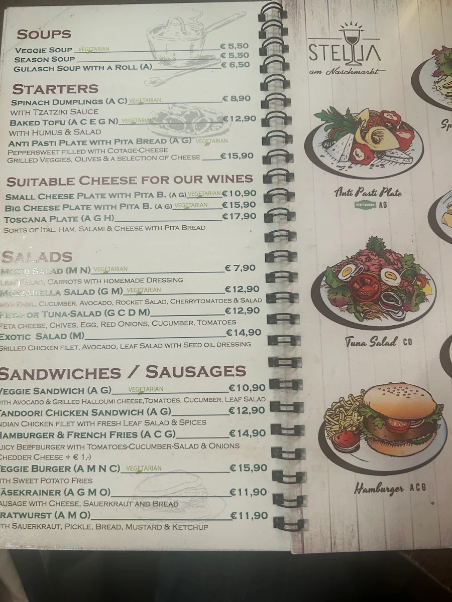 Speisekarte, Stella