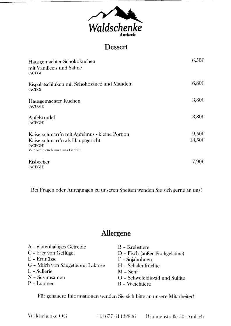Speisekarte photo 3