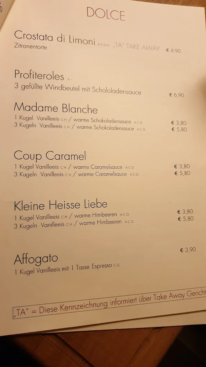 Speisekarte photo 2