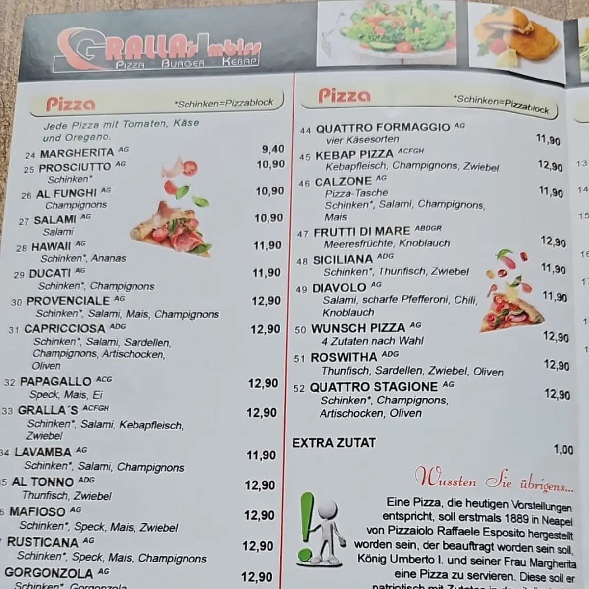 Speisekarte photo 2