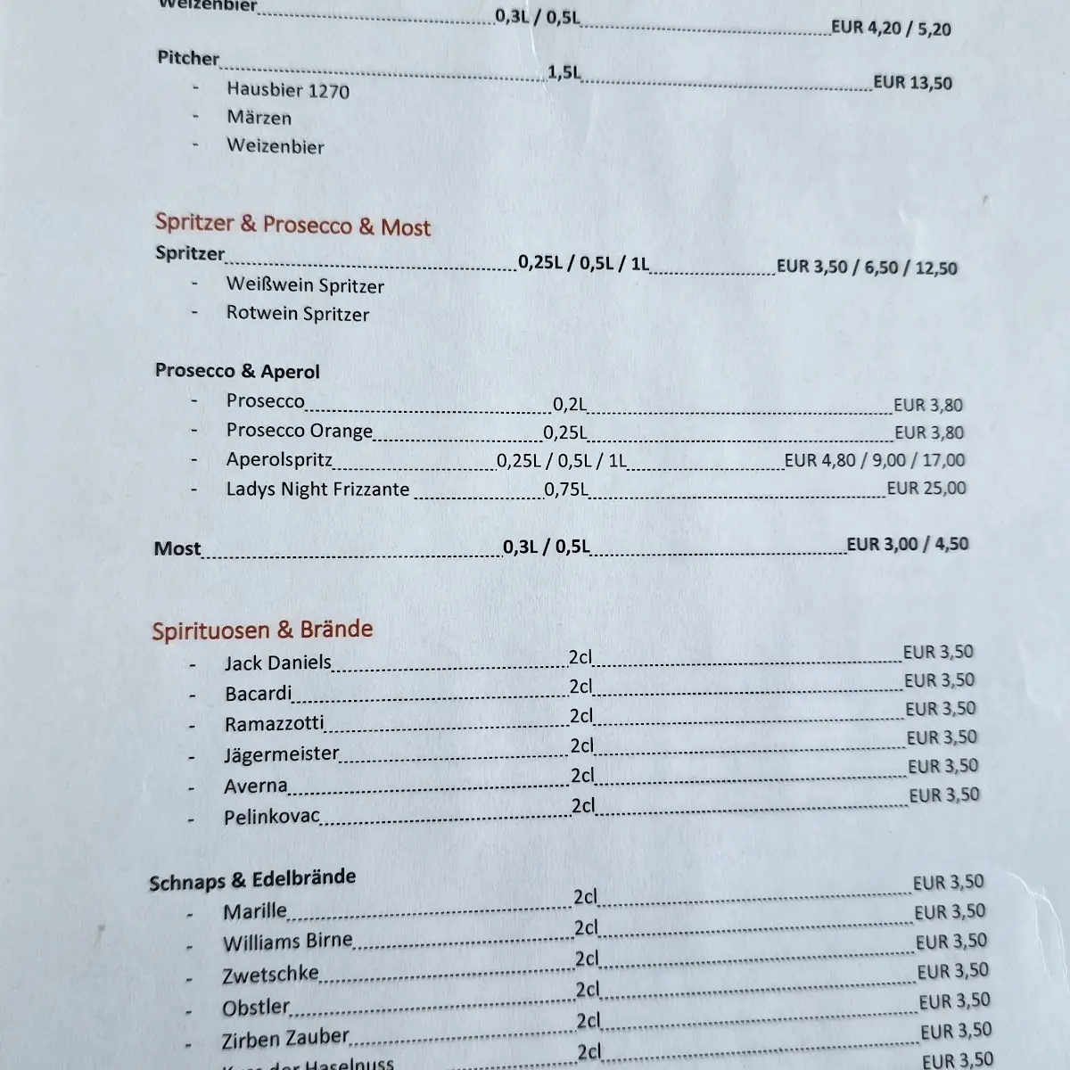 Speisekarte photo 8