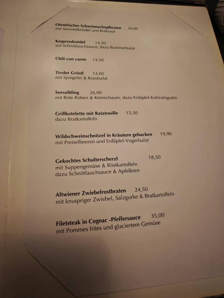 Speisekarte photo 1