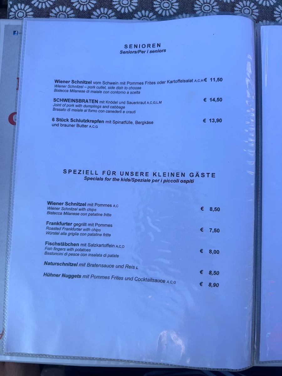 Speisekarte photo 3