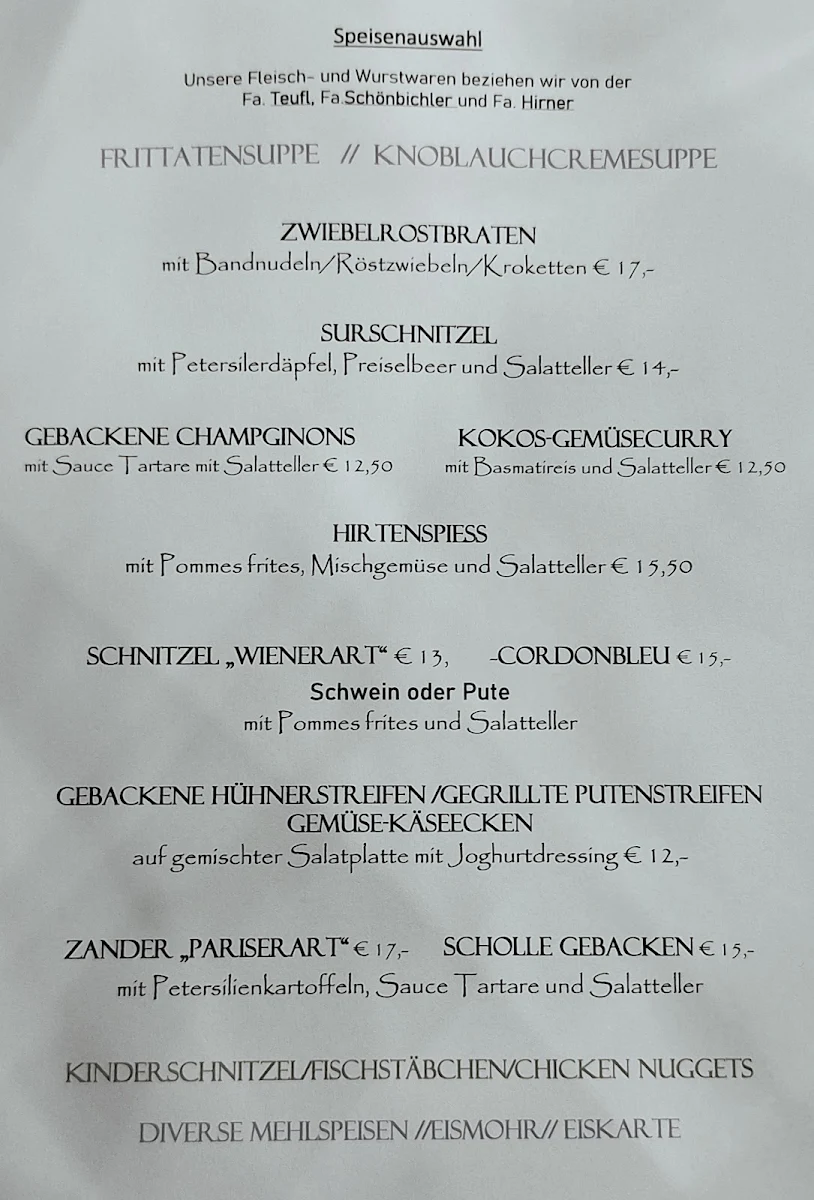 Speisekarte photo 1