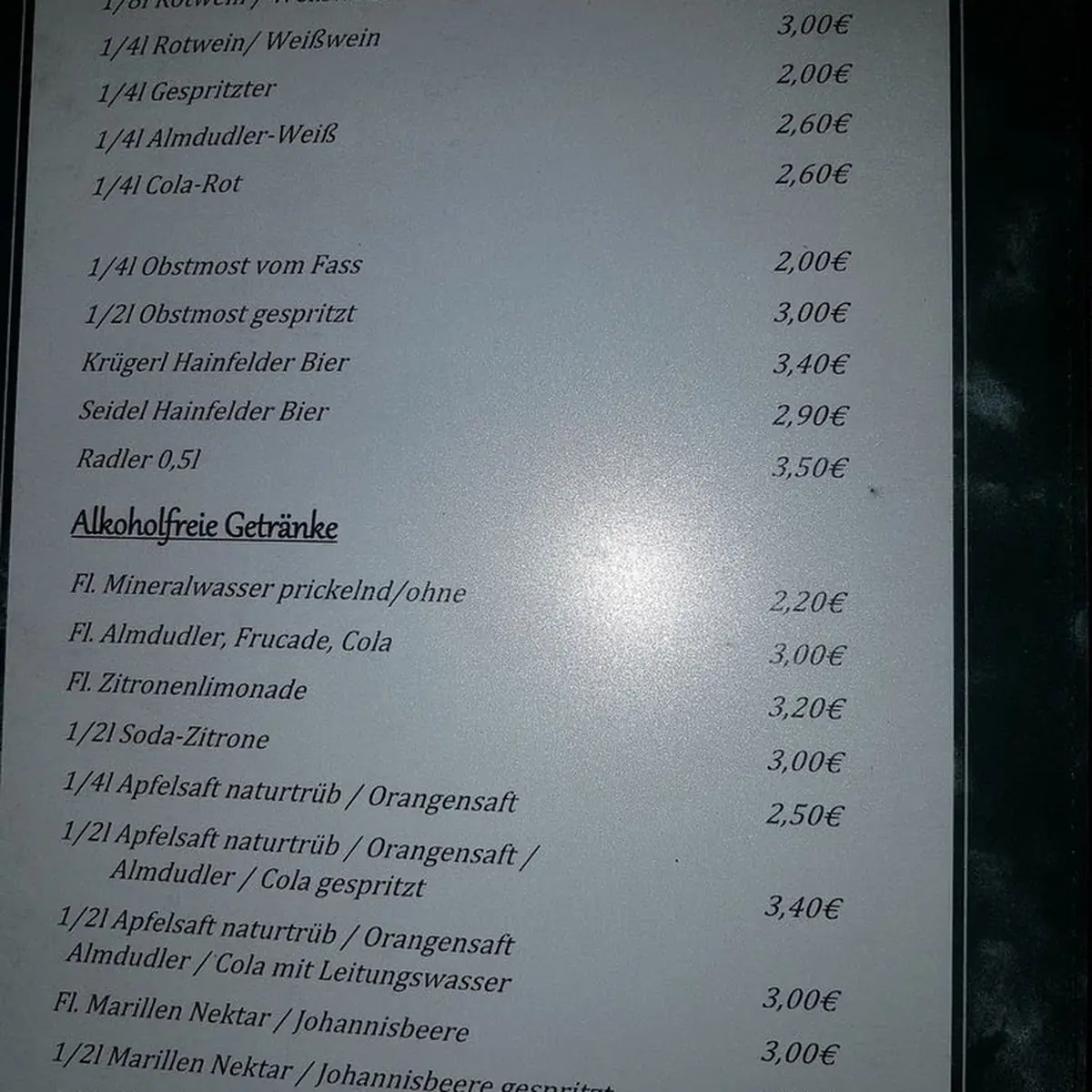 Speisekarte photo 3