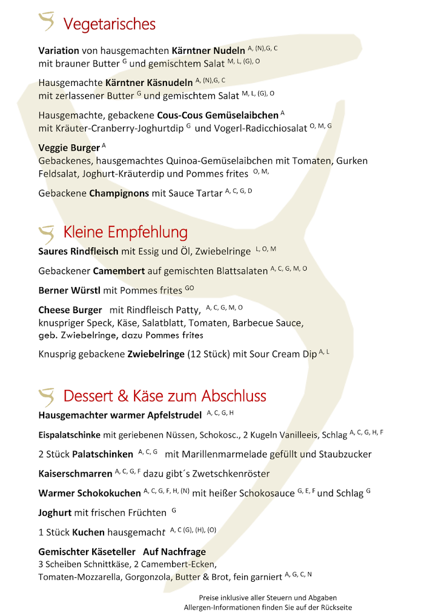 Speisekarte photo 1