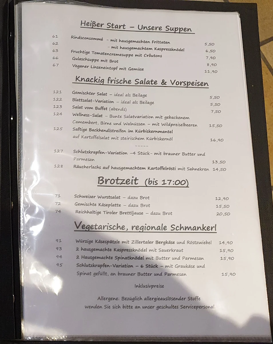 Speisekarte photo 2