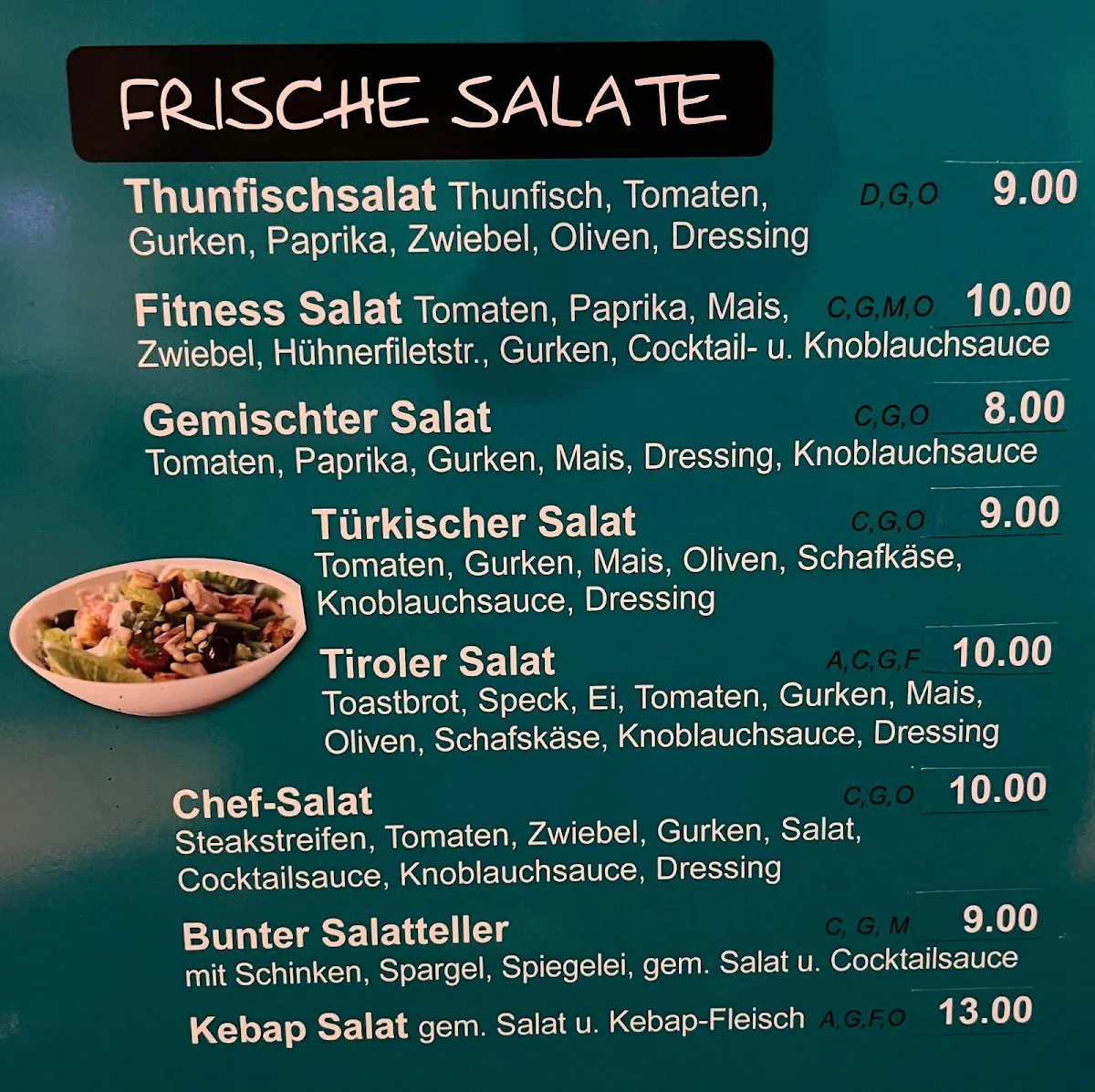 Speisekarte photo 2
