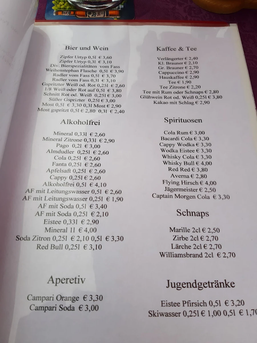 Speisekarte photo 2
