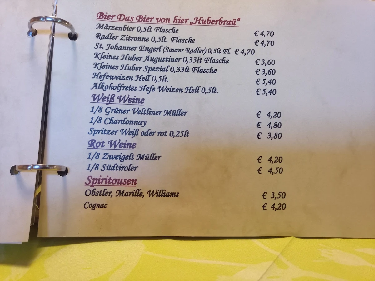 Speisekarte photo 2