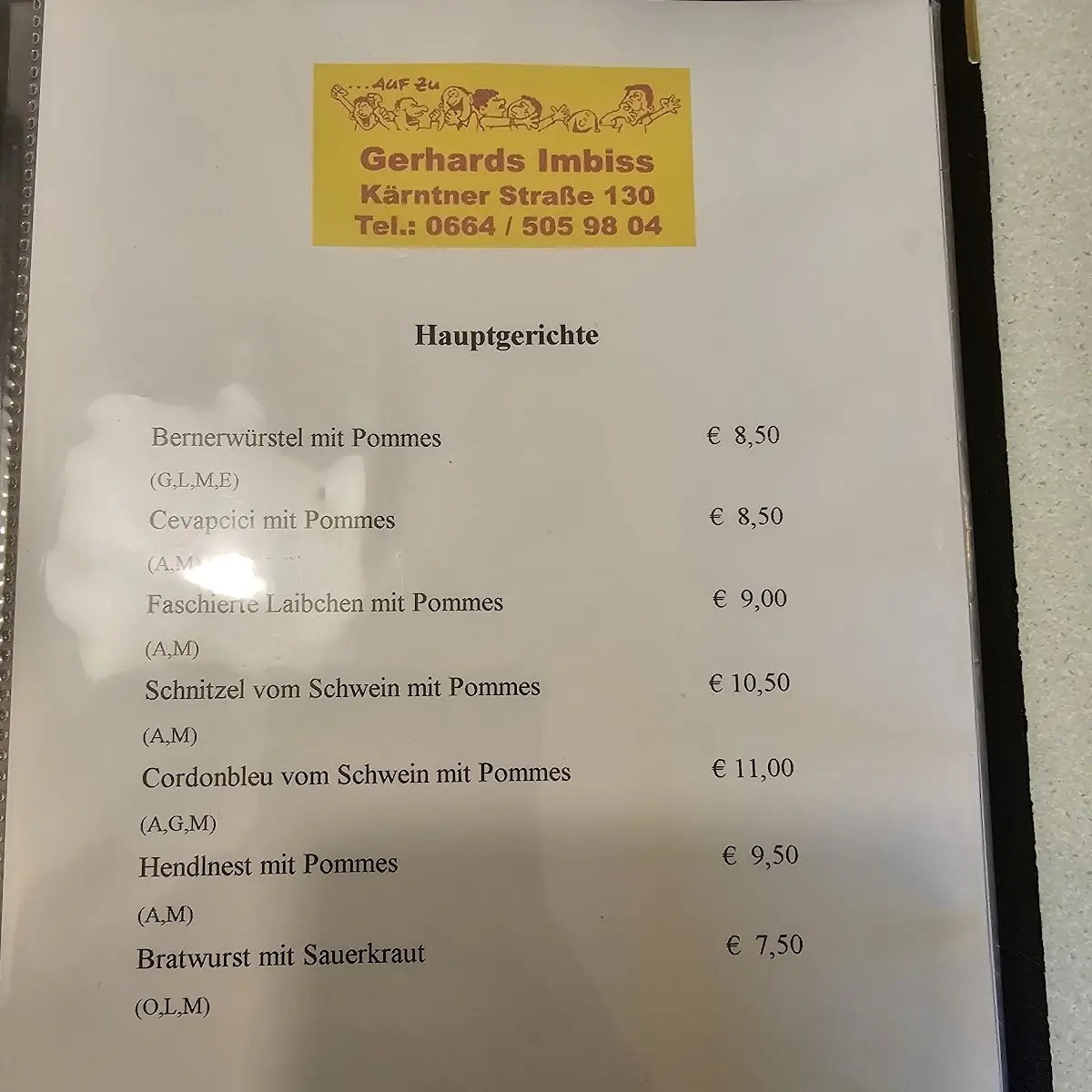 Speisekarte photo 3