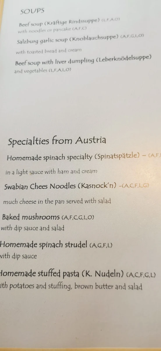 Speisekarte photo 2