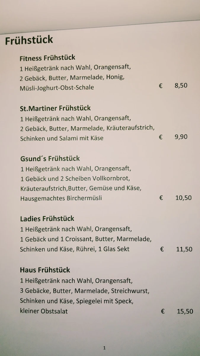 Speisekarte photo 2