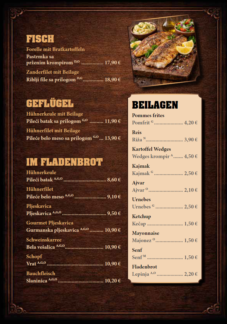 Speisekarte photo 5