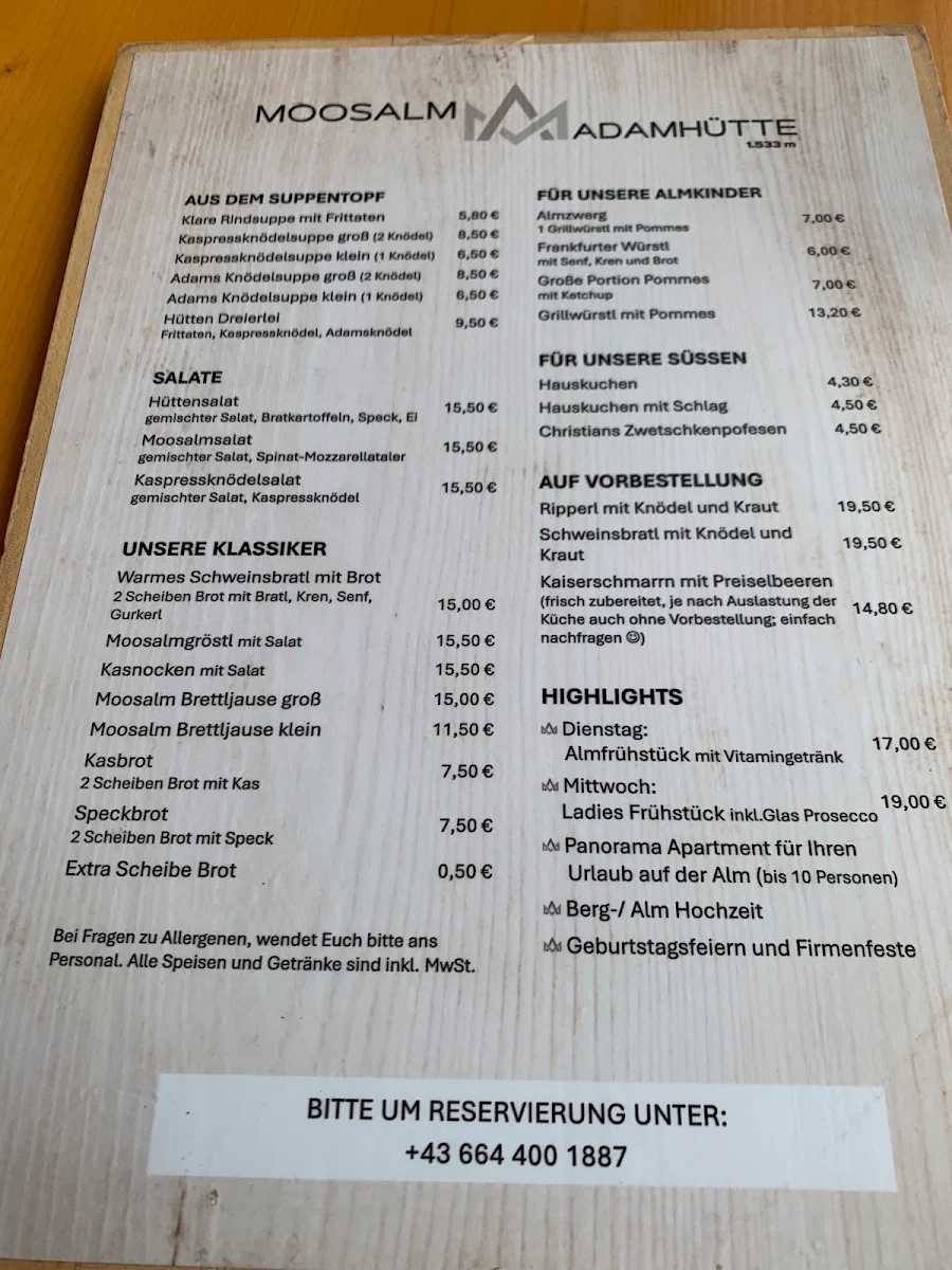 Speisekarte photo 2