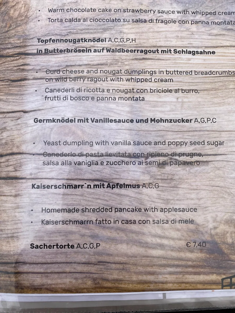 Speisekarte photo 1
