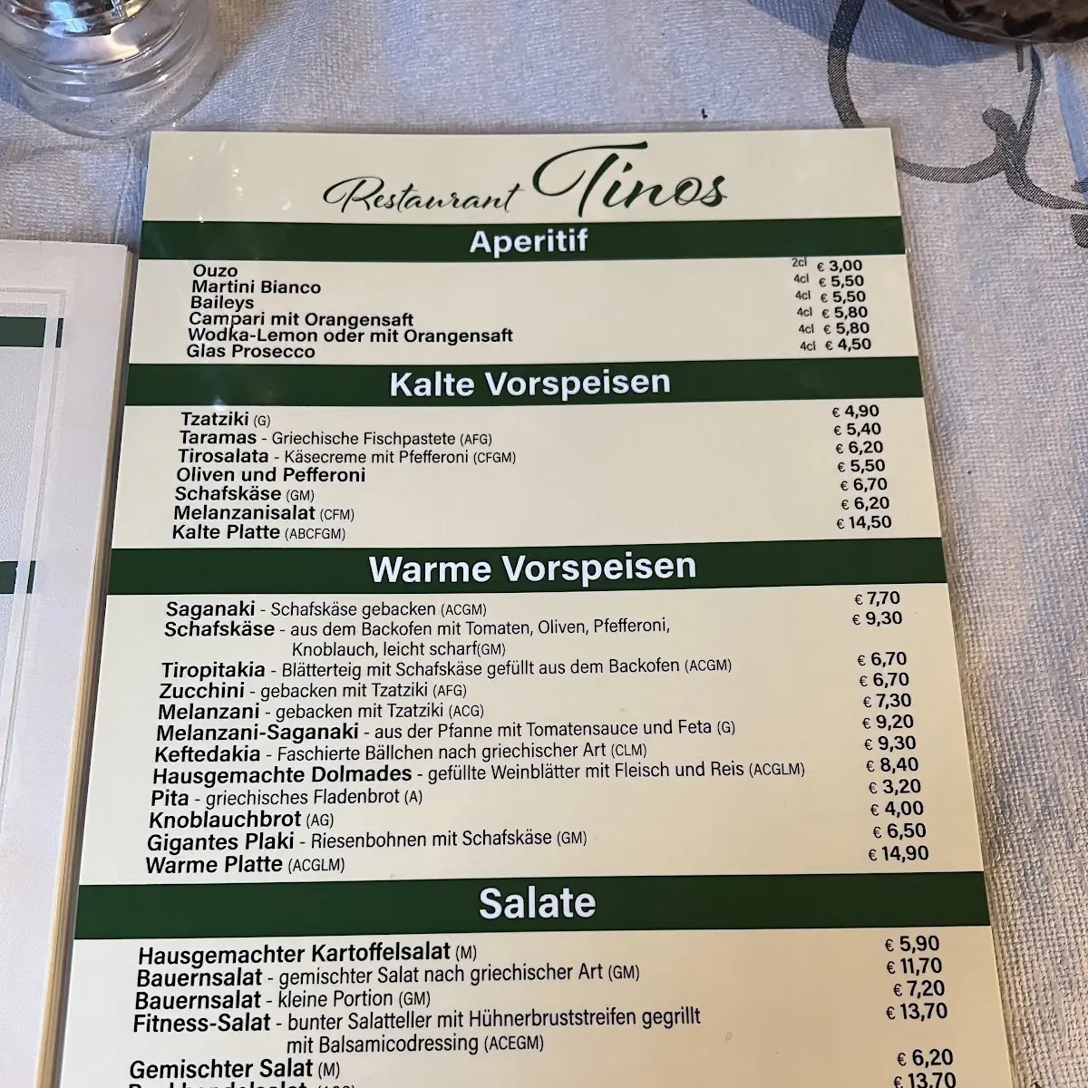 Speisekarte photo 2