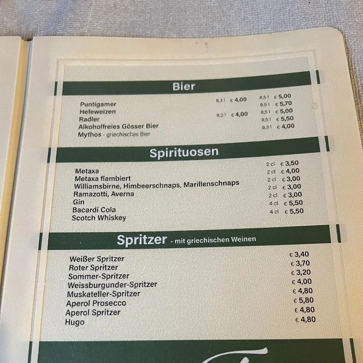 Speisekarte photo 5