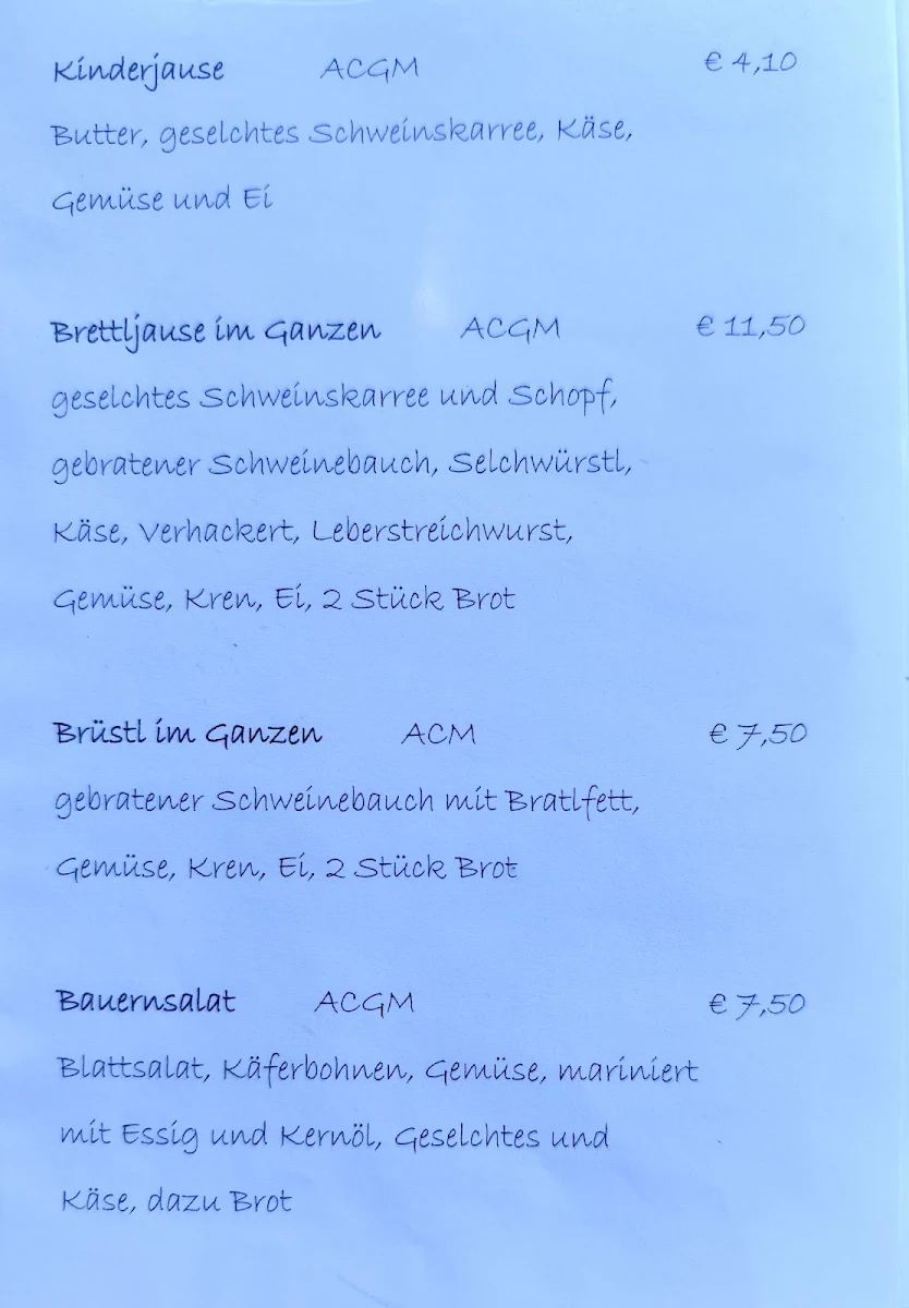 Speisekarte photo 1