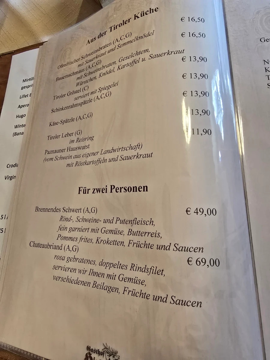 Speisekarte photo 8