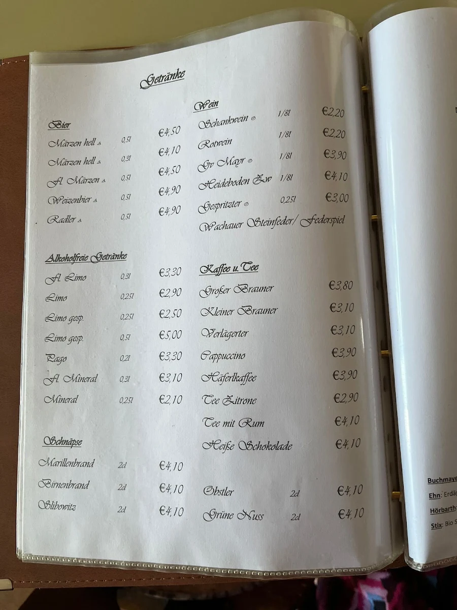 Speisekarte photo 3