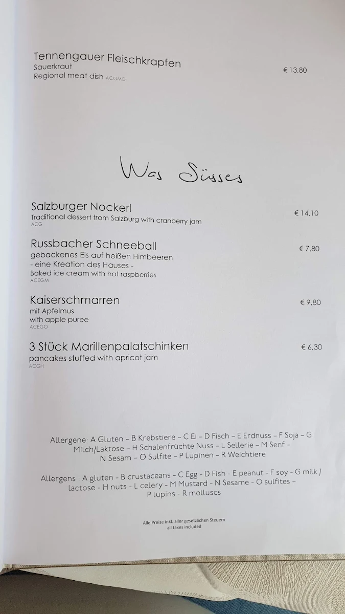 Speisekarte photo 2