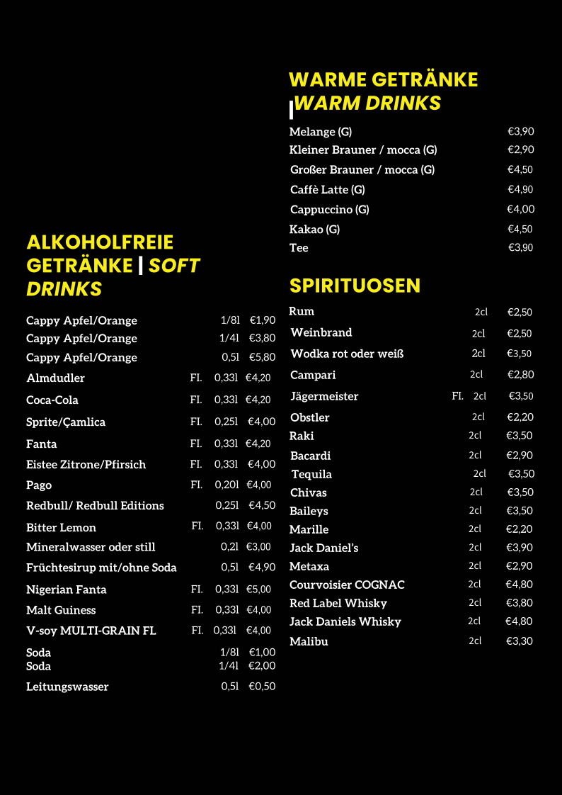 Speisekarte photo 2