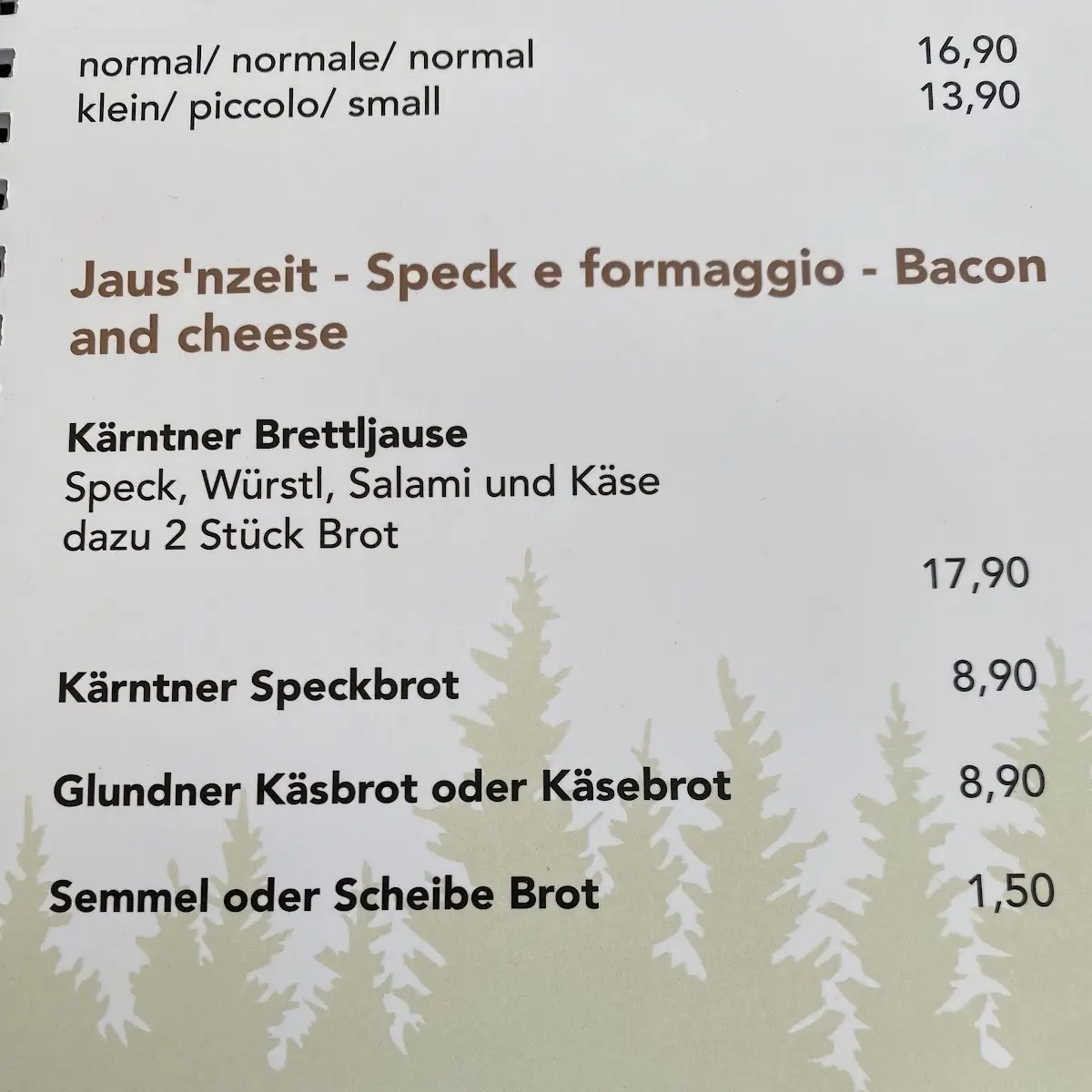 Speisekarte photo 8