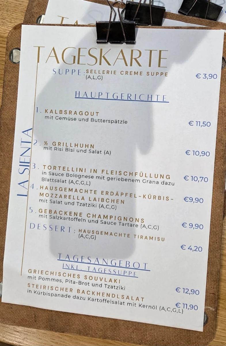 Speisekarte photo 1