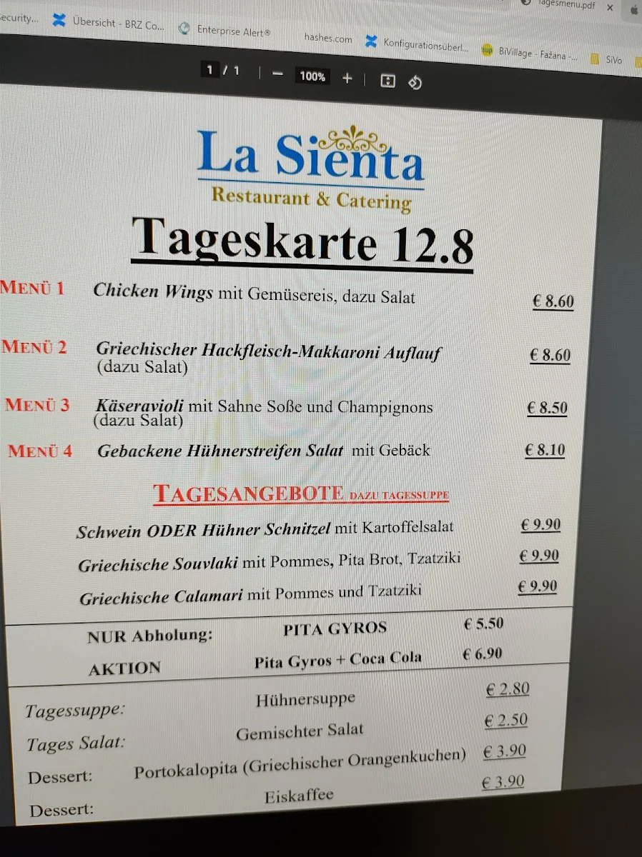 Speisekarte photo 4