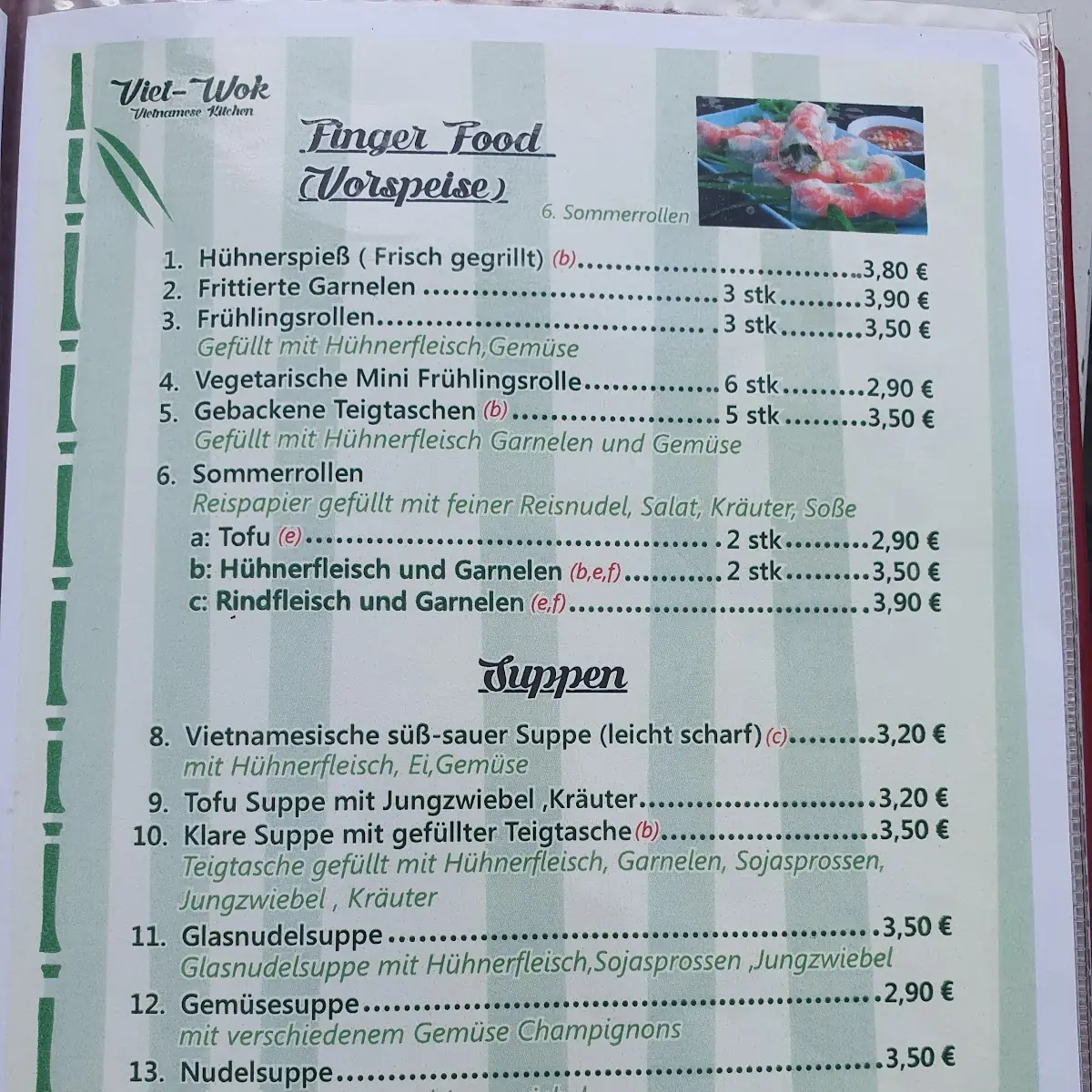 Speisekarte photo 5