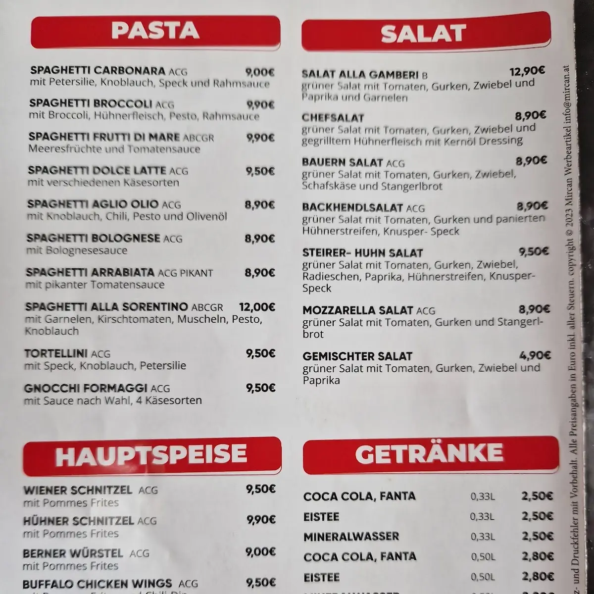 Speisekarte photo 1