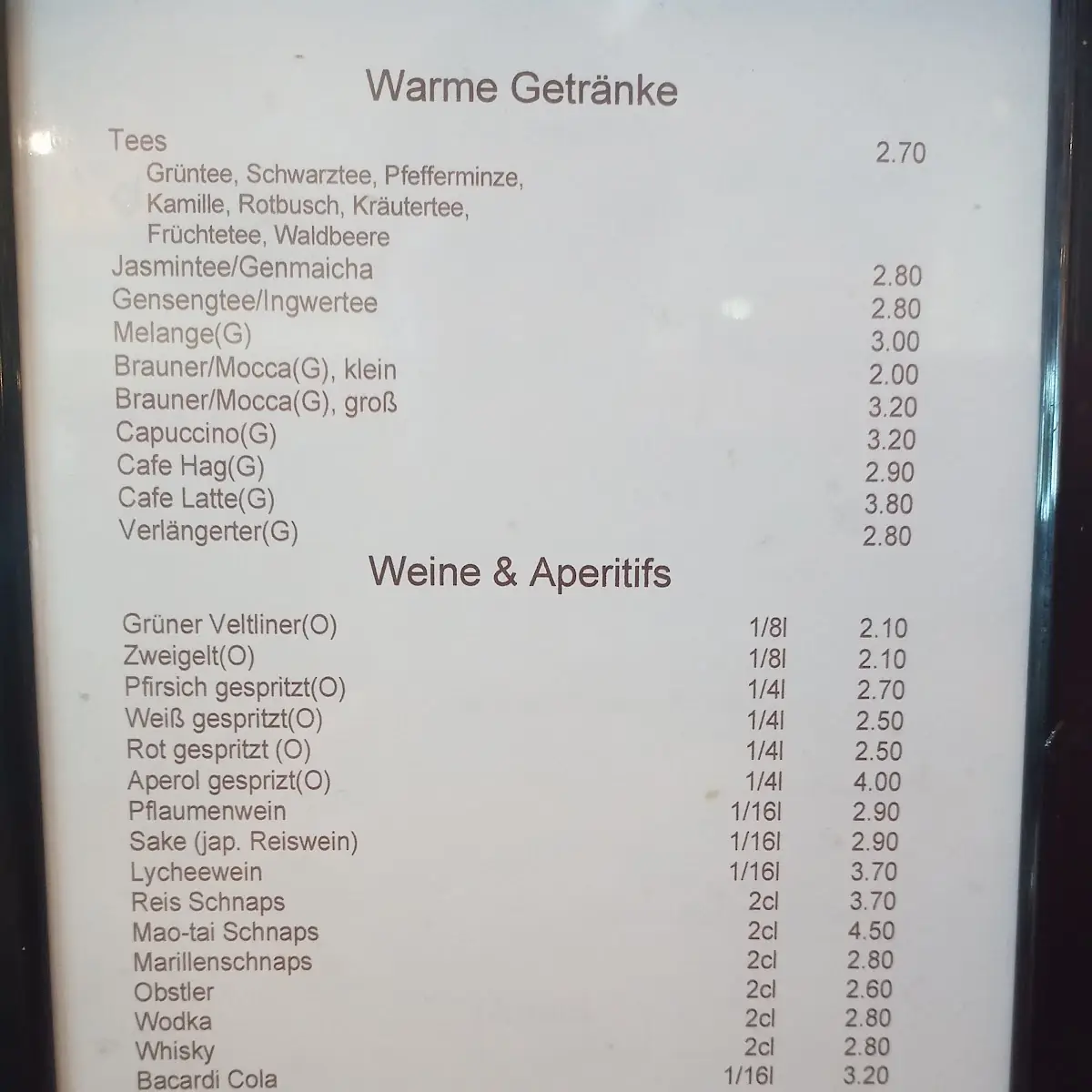 Speisekarte photo 4
