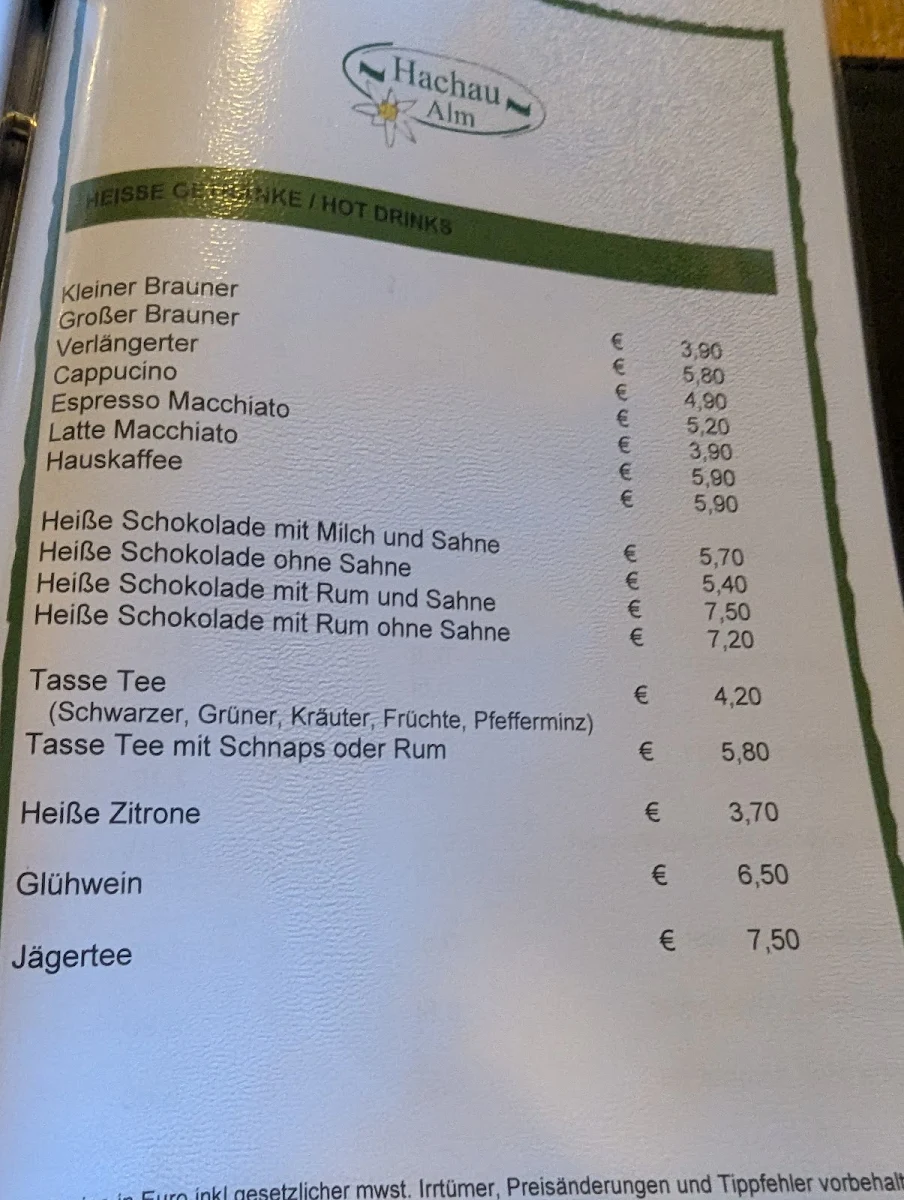 Speisekarte photo 3