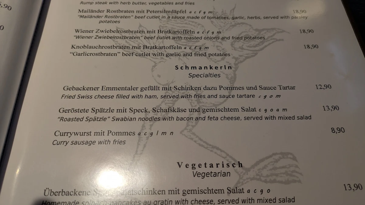 Speisekarte photo 3