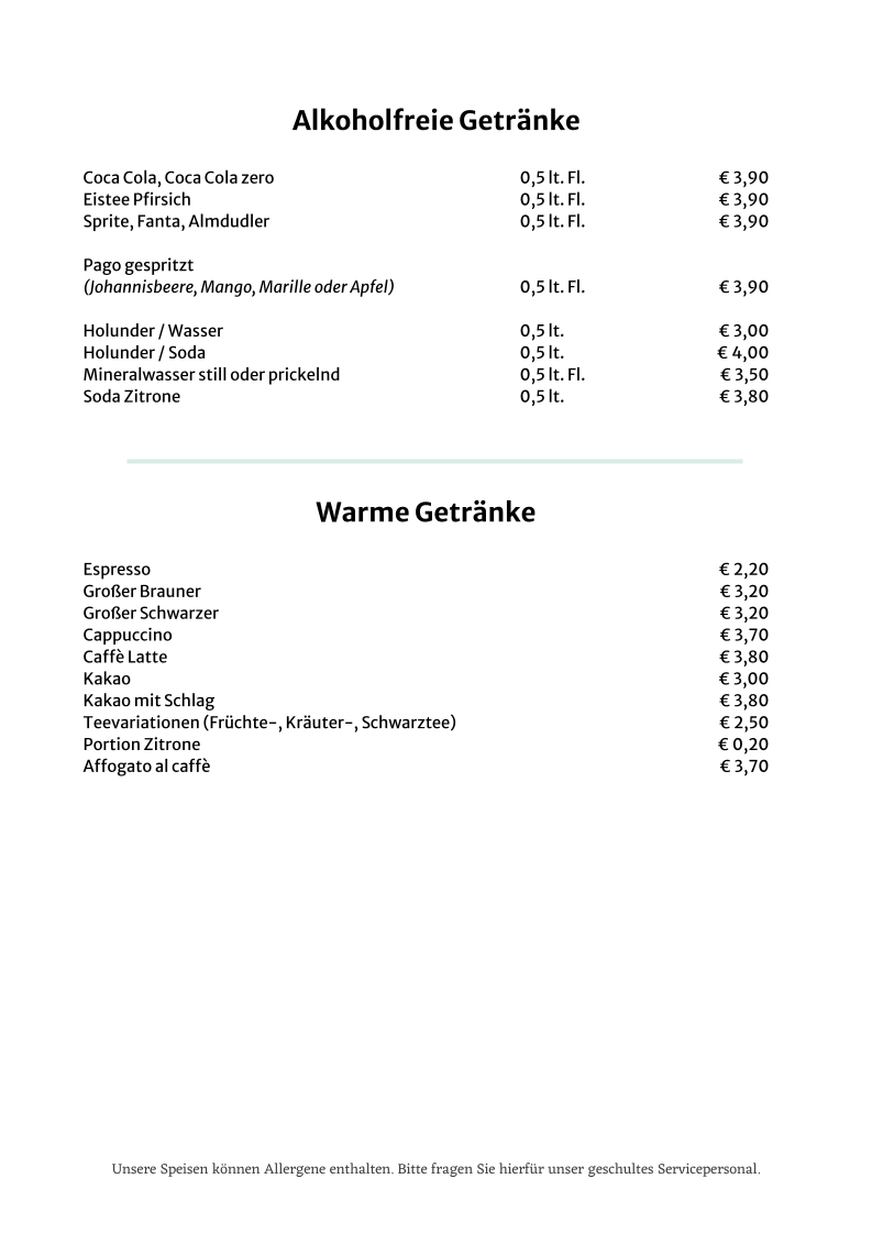 Speisekarte photo 1