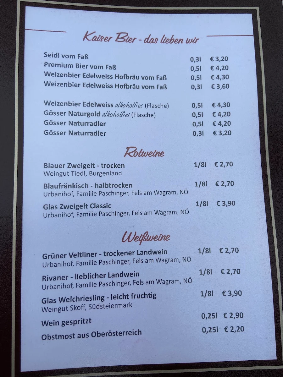 Speisekarte photo 5