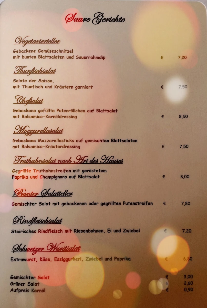 Speisekarte photo 3