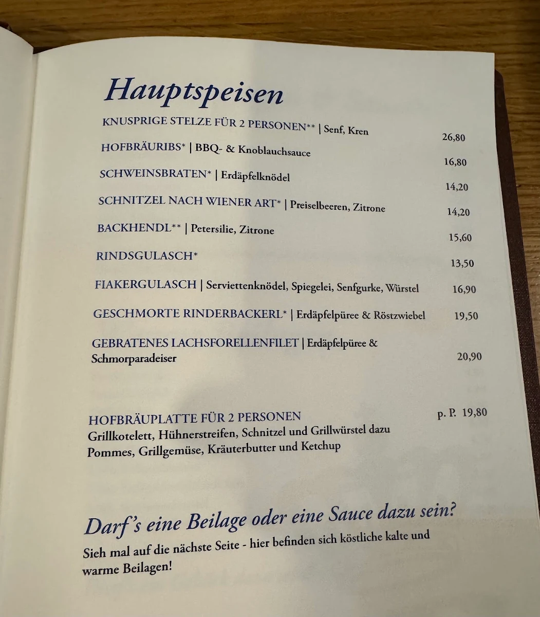 Speisekarte photo 1